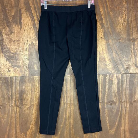 J Crew Womens Pants Black Ankle Cropped Mercantile Side Zip Leggings Stretch 8 - Picture 9 of 11